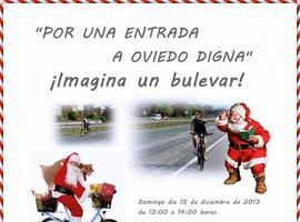 "Imagina un bulevar" convoca un paseo ciclista por la antigua A-66 de Oviedo