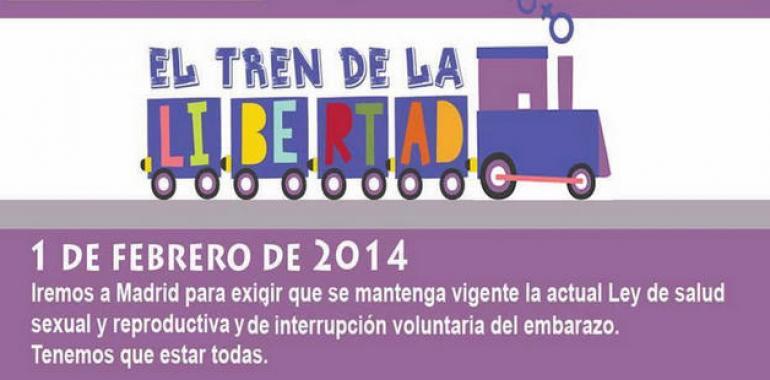La Red EQUO de Muyeres de Asturies se sube al Tren de la Libertad