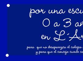 Por una escuela de 0 a 3 años en L' Arena