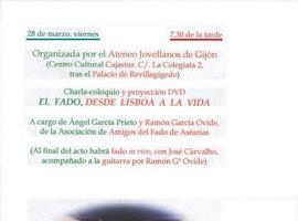 Conferencia "El Fado, desde Lisboa a la vida" de Ángel García Prieto, en el Ateneo Jovellanos