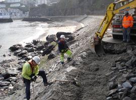 El Ministerio realiza obras de reparación de daños en las playas de Valdés