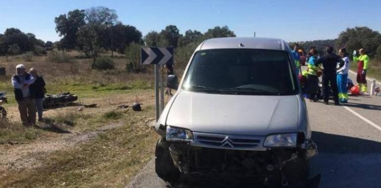 Motorista muerto en una colisión en Navalagamella