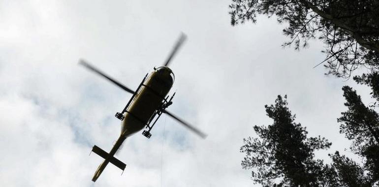 Rescate aéreo de una mujer herida mientras practicaba 