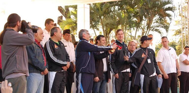 Lugo acompañó la Maratón Internacional de Asunción