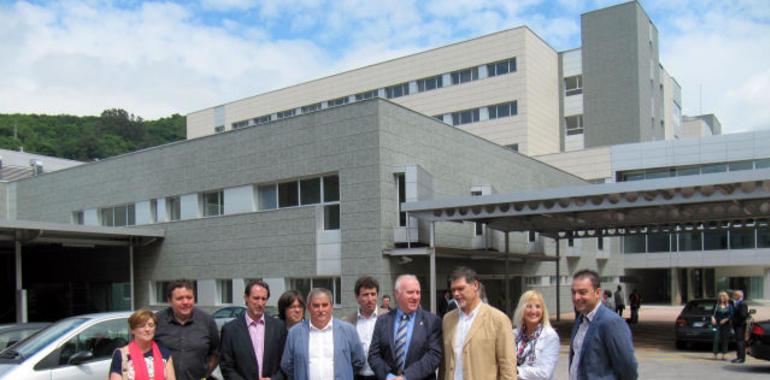 Simulacro en el nuevo hospital de Mieres antes de recibir a los pacientes