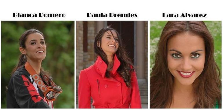 Blanca Romero, Paula Prendes y Lara Álvarez, locas por Gijón