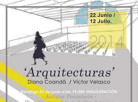 Diana Coanda y Víctor Velasco exponen en la antigua pescadería de Avilés