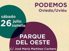 Encuentro abierto de #Podemos sobre el #'Oviedo de las privatizaciones y los pelotazos"