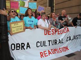 La Ley 'mordaza' actúa en Gijón multando a trabajadores de Cajastur por manifestarse