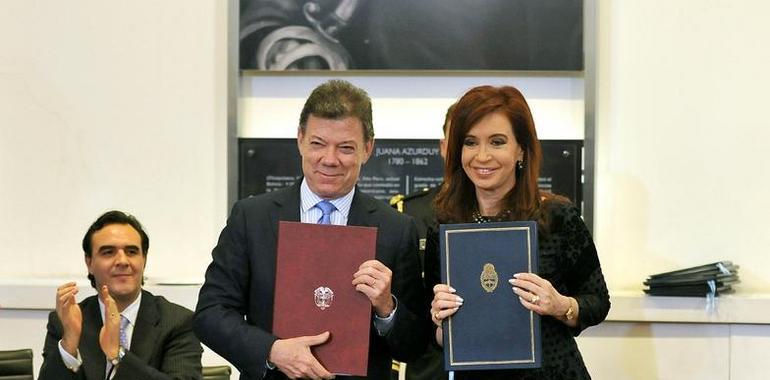 Visita oficial del presidente Santos a Argentina marca el descongelamiento de relaciones 