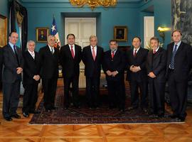 El presidente de Chile, con obispos evangélicos