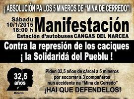 #'Asturies en Pie' pide la absolución de los cinco mineros imputados en #Cerredo