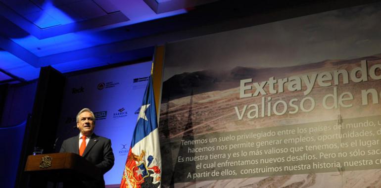 Piñera destaca la aportación de la minería al desarrollo de Chile
