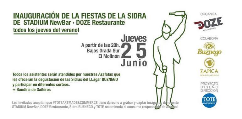 Los bajos del Molinón continúan en expansión con la inauguración las Fiestas de la Sidra