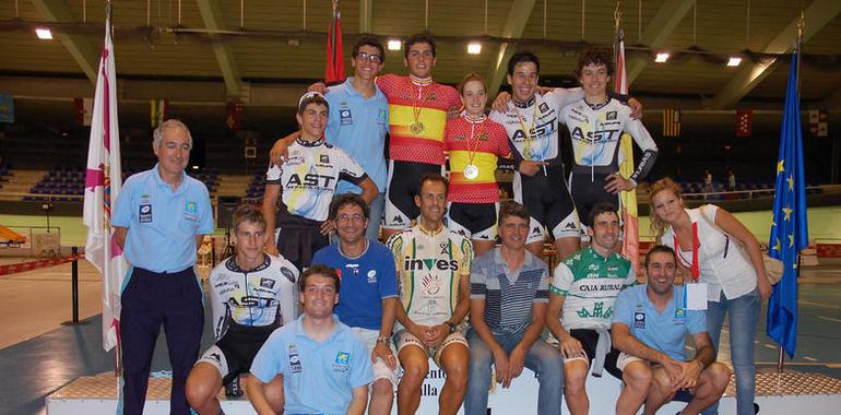 Once medallas para Asturias en los nacionales de pista de ciclismo
