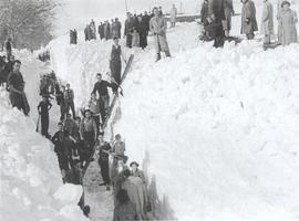 La 'nevadona' de 1888 dejó Asturias 12 días incomunicada