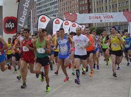 Más de mil gijoneses en la carrera 'Dona Vida'