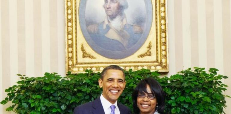 Matinga Ragatz con el Presidente Barack Obama