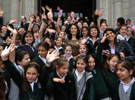'Invasión' escolar en el Palacio del Gobierno del Perú