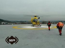 Rescatado un cazador herido en Proaza