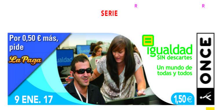 La ONCE reivindica la igualdad de las personas con discapacidad en 44 millones de cupones
