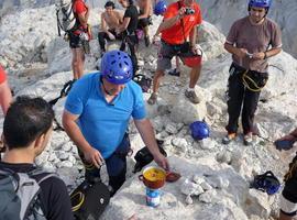 El gochu asturcelta por les nubes y una fabada de 'altura'