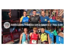 Rubén Álvarez y Vanessa García, vencedores del 3º Trail Gijón
