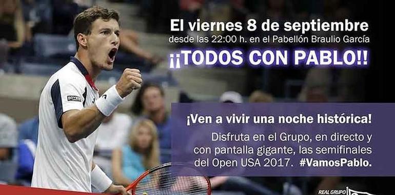 Todo el Grupo Covadonga con Pablo Carreño