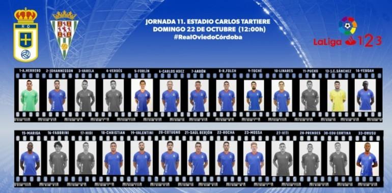 El Real Oviedo, a las 12 frente al Córdoba en el Tartiere
