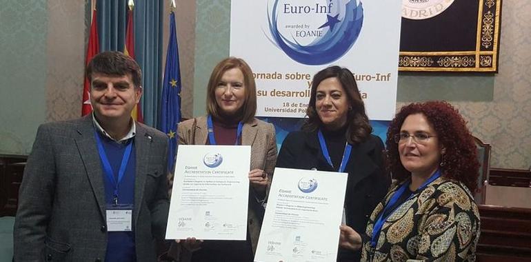 Euro-Inf para el Grado en Ingeniería Software y el Máster Ingeniería Web de Oviedo