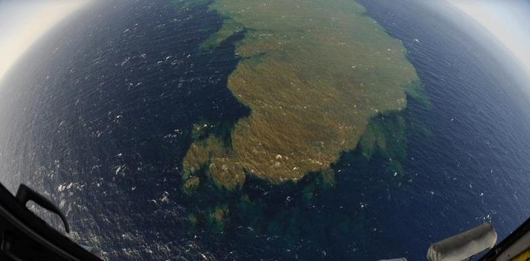 Cambios en la mancha en el mar por otra emisión volcánica submarina en El Hierro